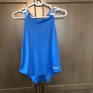 Blue Nike tank top